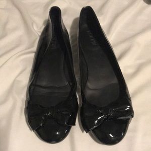 Jcrew black bow flats